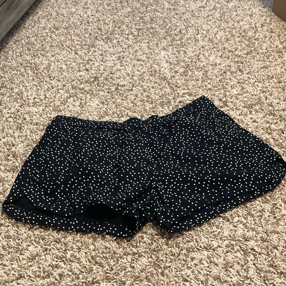 Women's Black and White Polka Dot Shorts